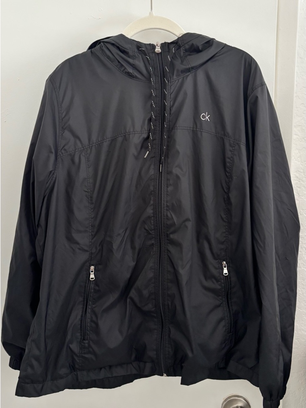 Calvin Klein Black Quilted Hooded Jacket